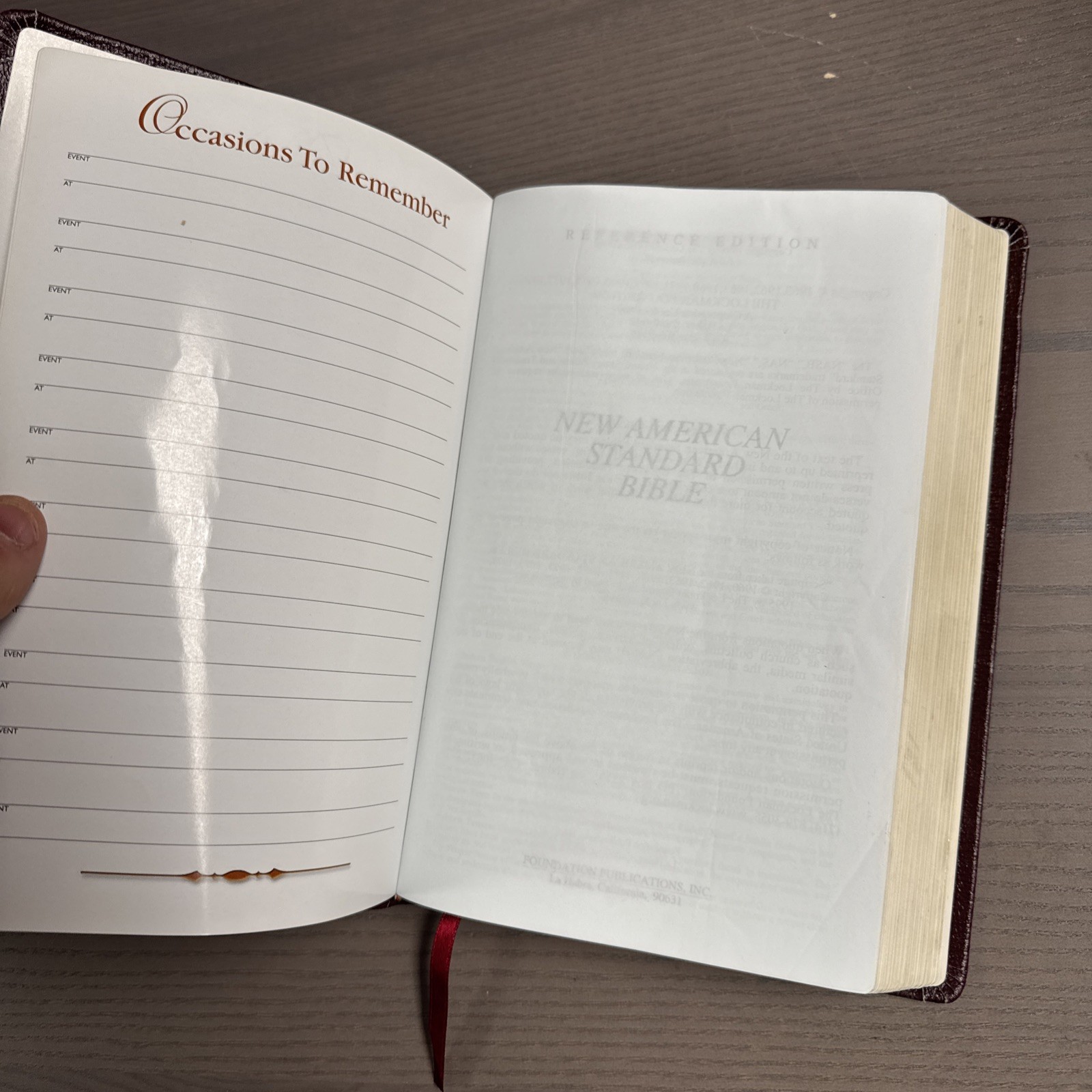 New American Standard Bible Updated NASB References Genuine Leather