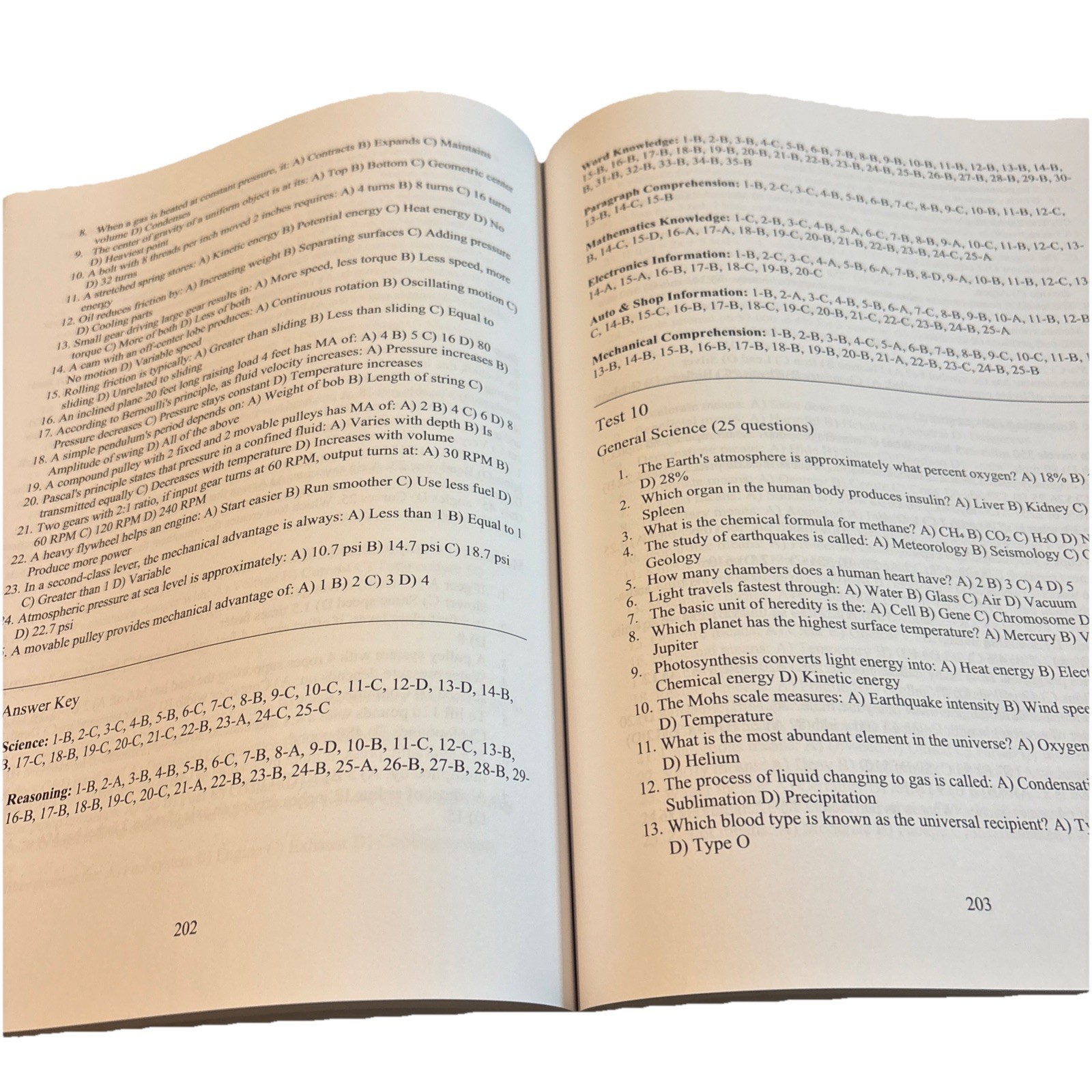 ASVAB Study Guide 2026-2027: 25 Complete Practice Tests* PB Very Good