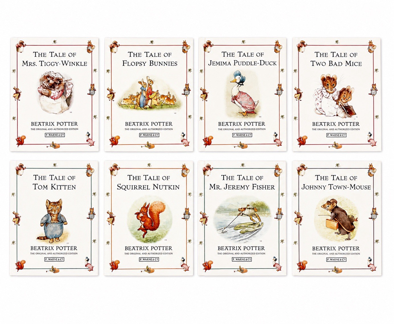 Beatrix Potter Mini Hardcover Books Lot 8 Vintage Warne Children’s Classics￼