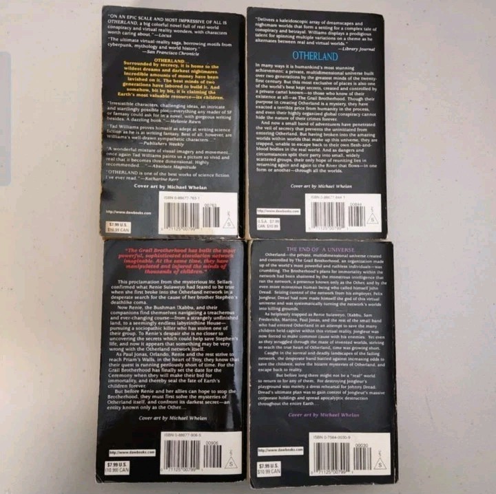 Otherland complete series 1-4 set Tad Williams 1 2 3 4 Paperback lot