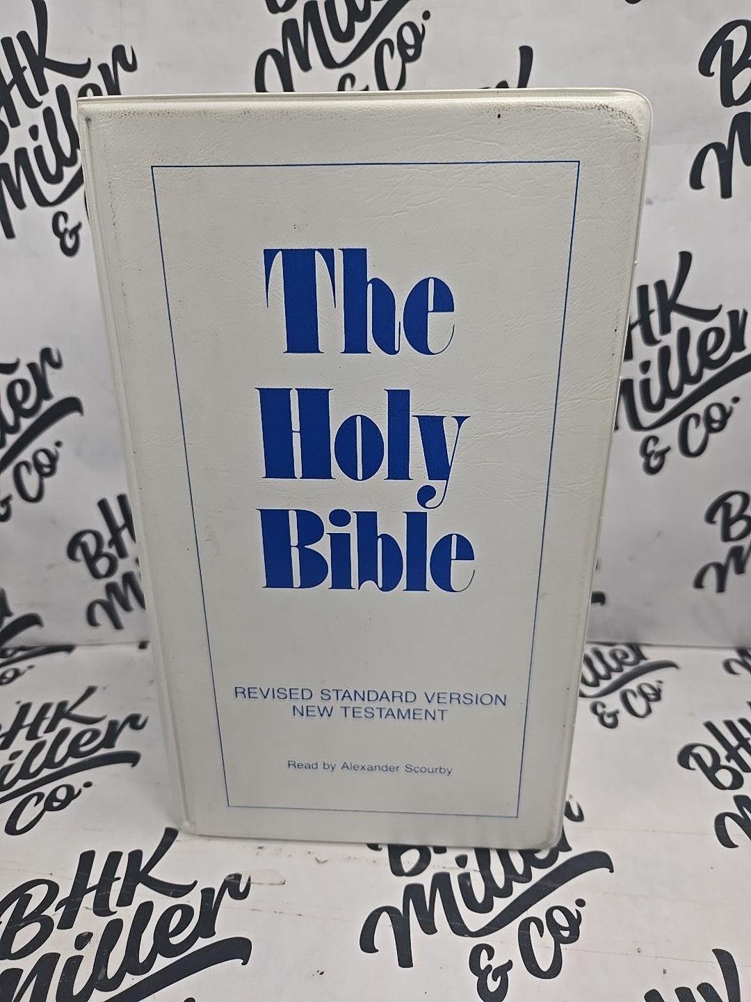Vintage The Holy Bible Cassette Tape Set New Testament Scourby Audiobook