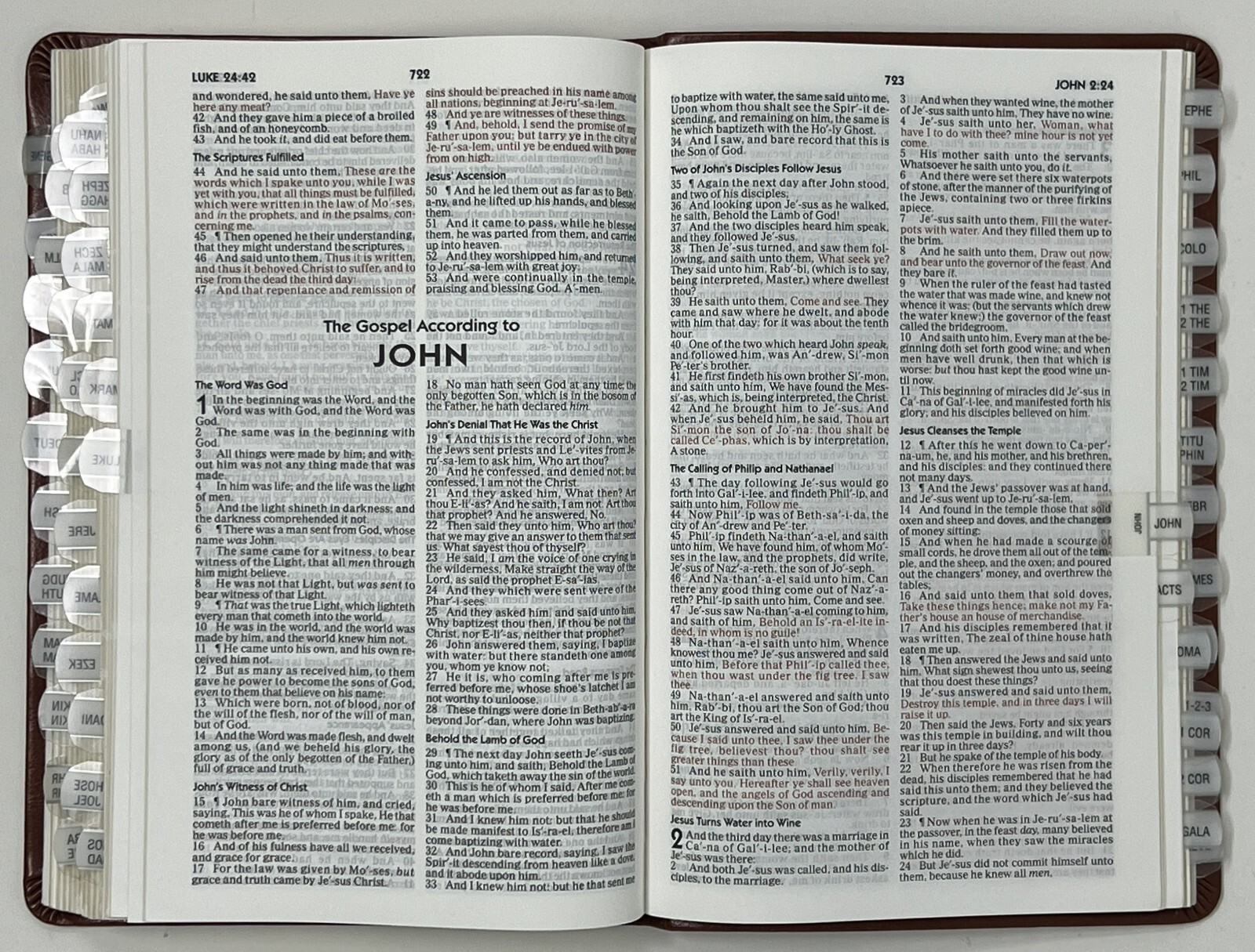 The Holy Bible: KJV: Red Letter Ed. – 2012 Leather SC Pub. by Worthy Publishing