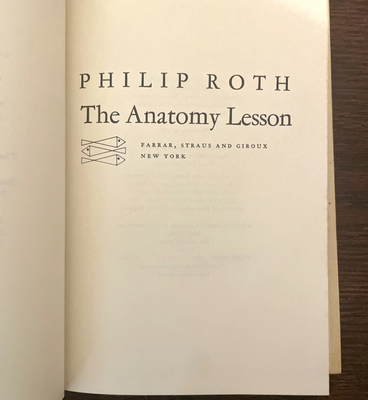 The Anatomy Lesson Philip Roth 1983 1st Edition 1st Print Hardcover Dust Jacket