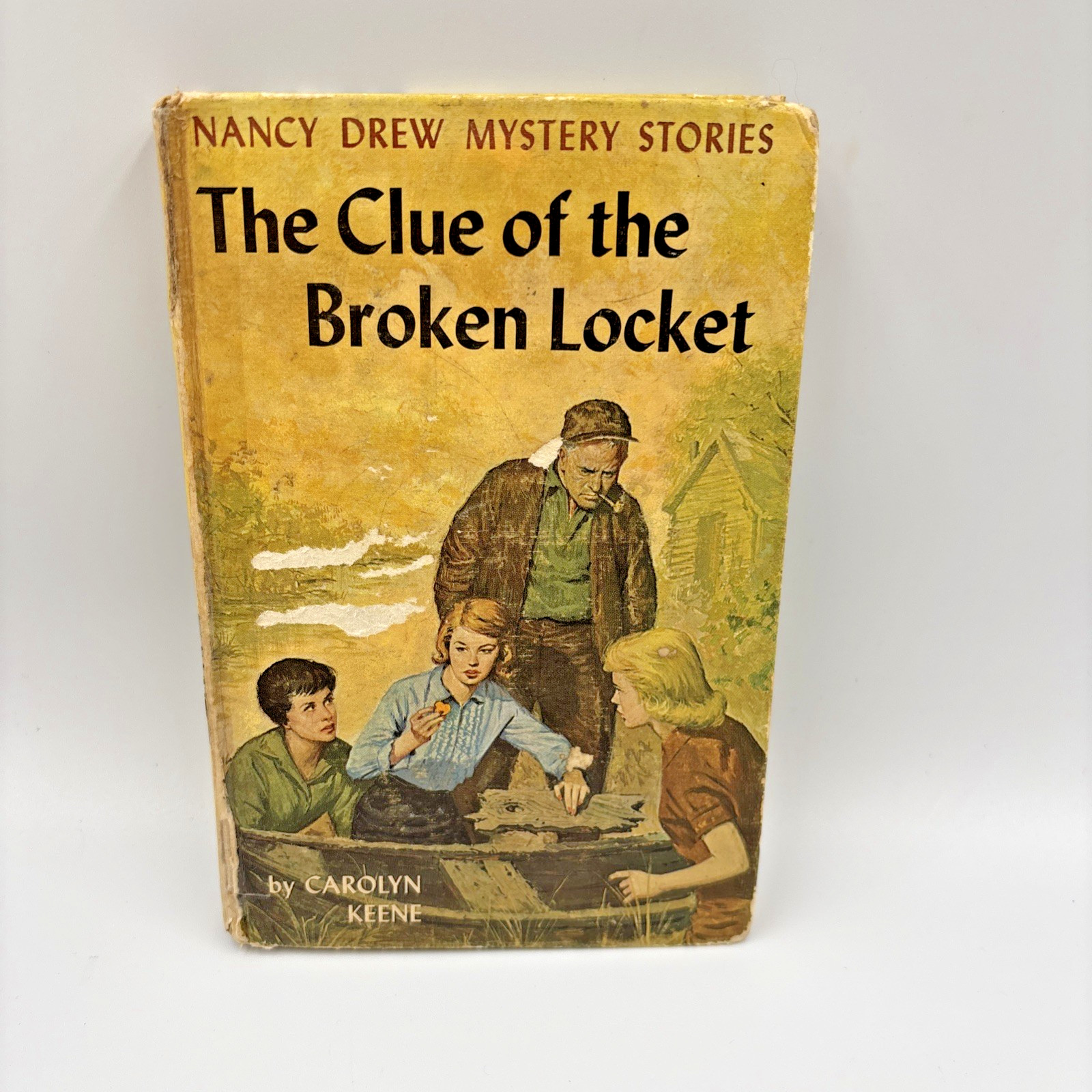 9 Vintage 1930s -50s Nancy Drew Books Covers Blue Yellow Carolyn Keene