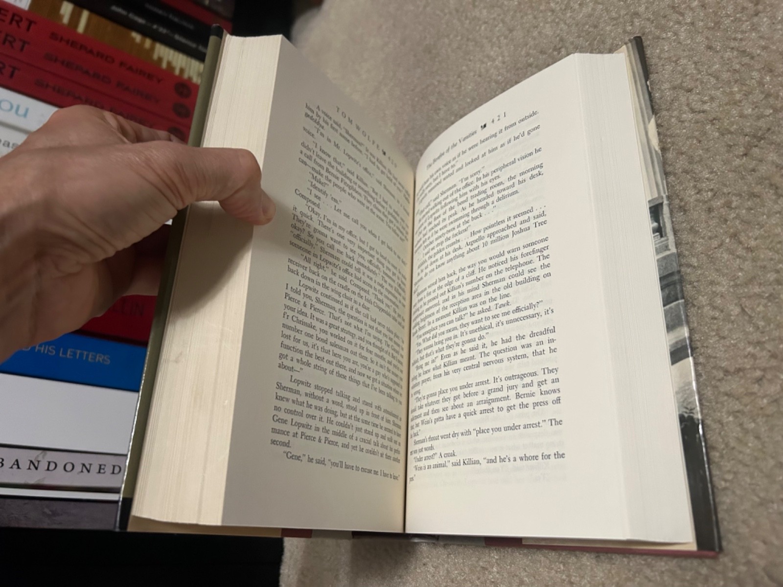 Tom Wolfe The Bonfire Of The Vanities Hardcover 8th Printing 1988 Vintage Book