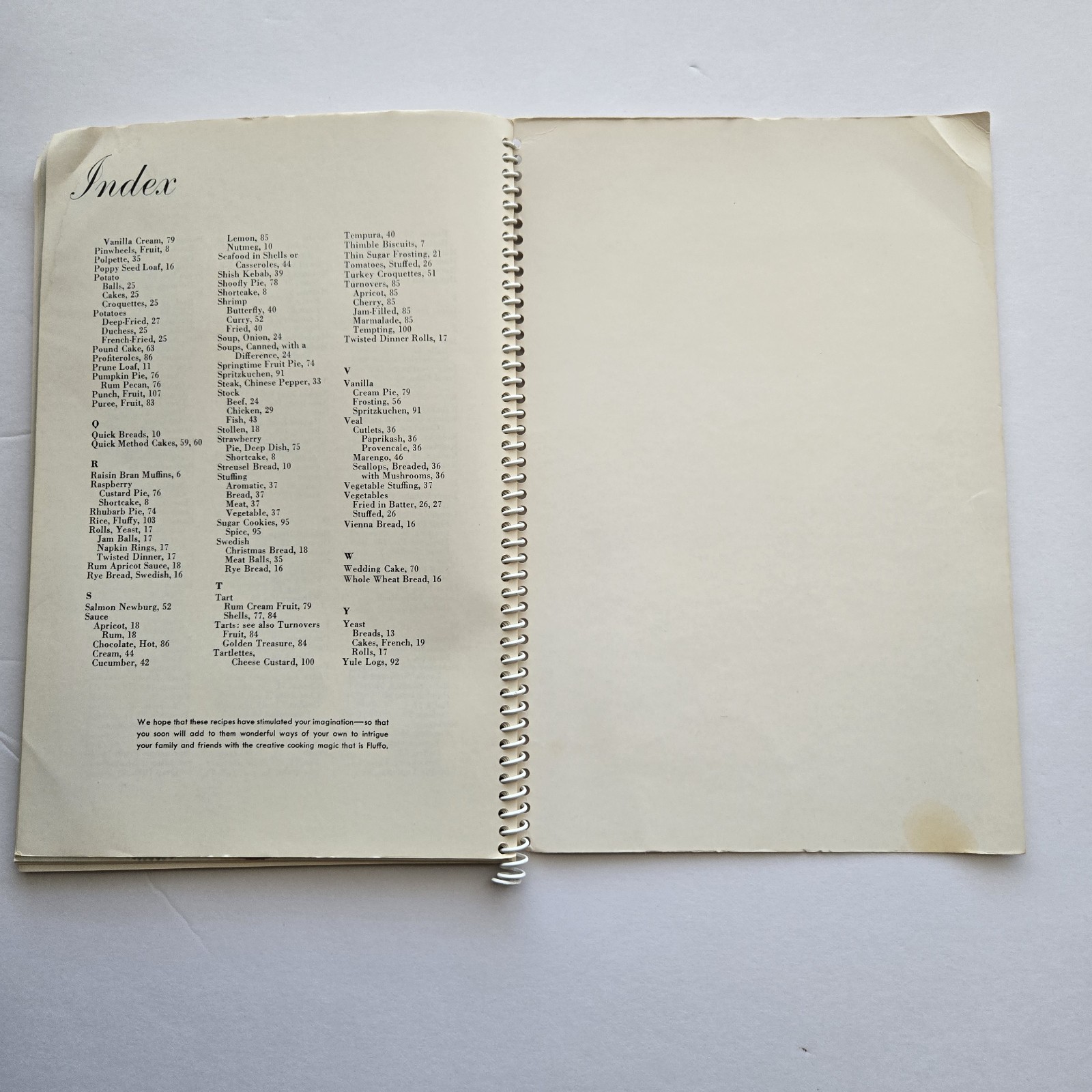 Vintage Creative Cooking Made Easy The Golden Fluffo Cookbook 1956 Spiral Good