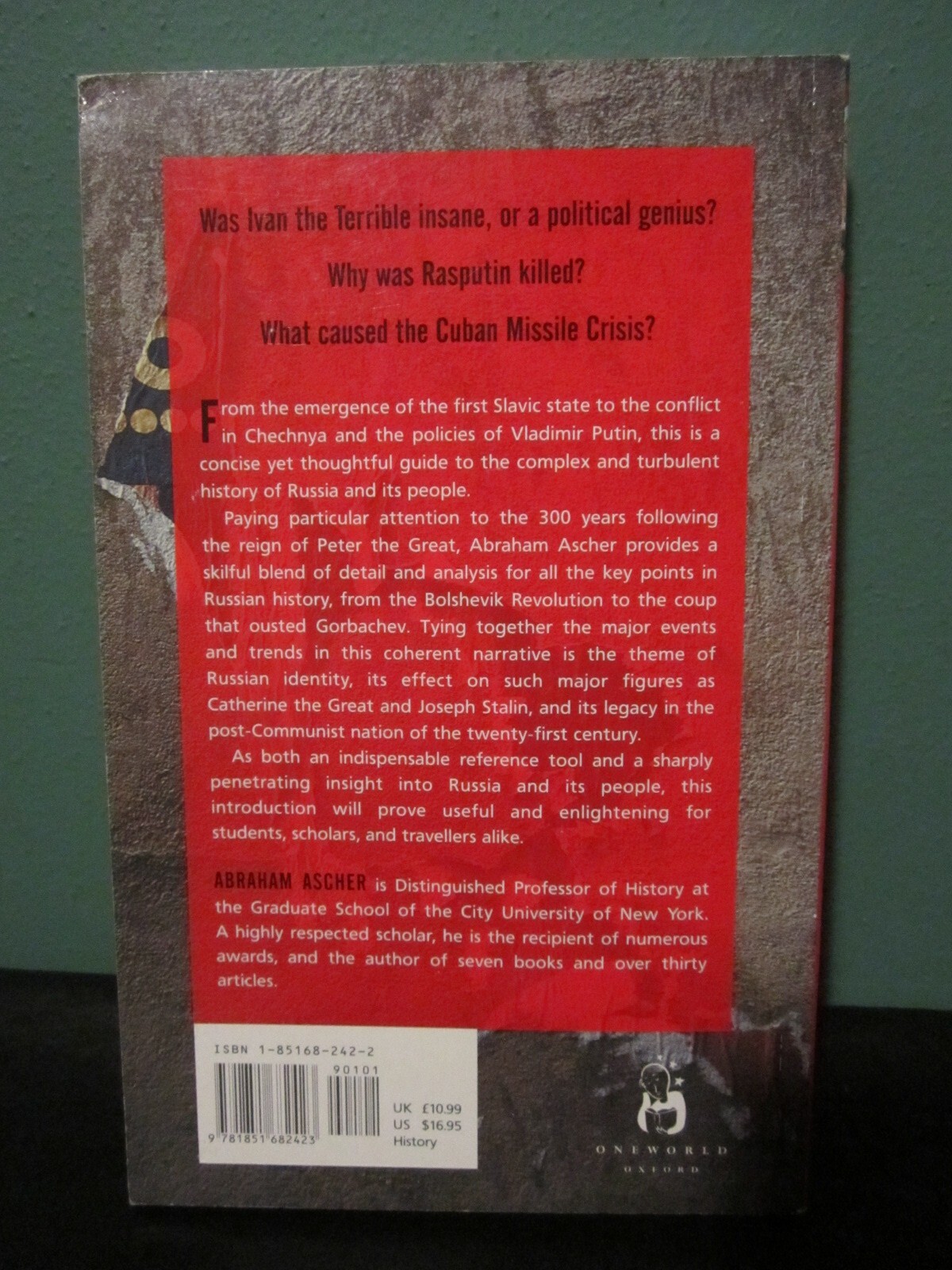 Russia A Short History Abraham Ascher One World 1st 2002 Edition