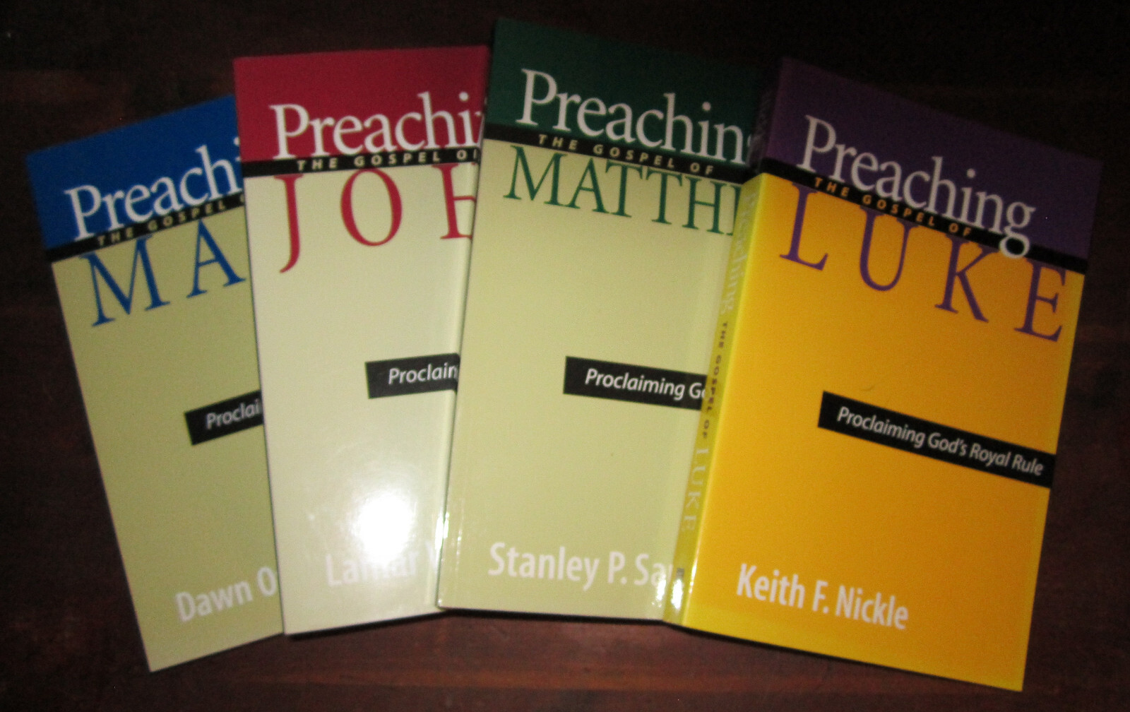 4 Books – Preaching the Gospel of John, Mark, Matthew & Luke – Brand New Set