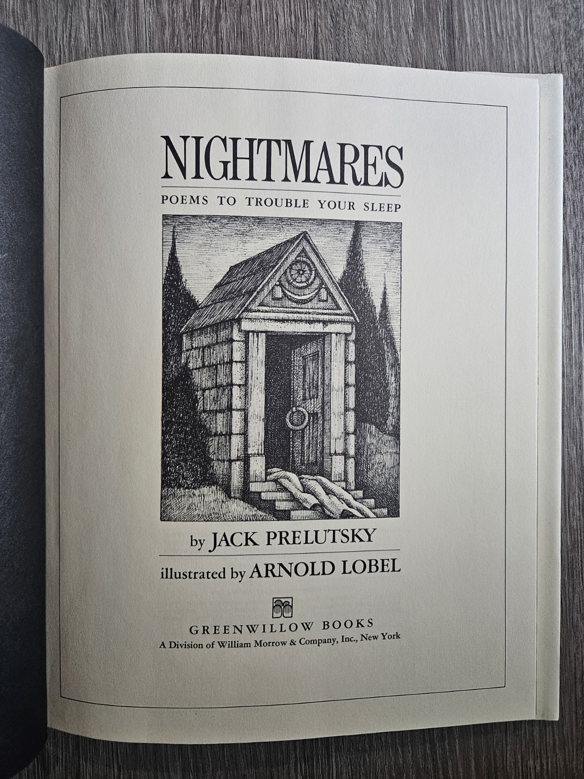NIGHTMARES Poems to Trouble Your Sleep Jack Prelutsky & Arnold Lobel 1976 SIGNED