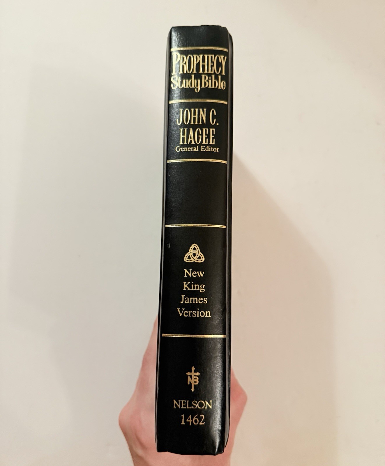 John Hagee Prophecy Study Bible NKJV Nelson 1462 Black Hardcover THUMB INDEX ED