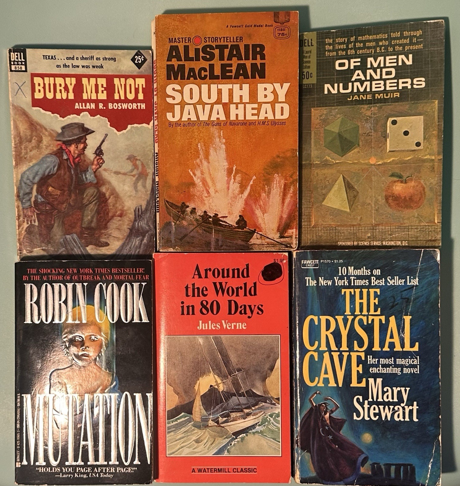 [LOT of 50] Vintage Paperbacks Great Authors & Titles Various Mixed Genres Clean