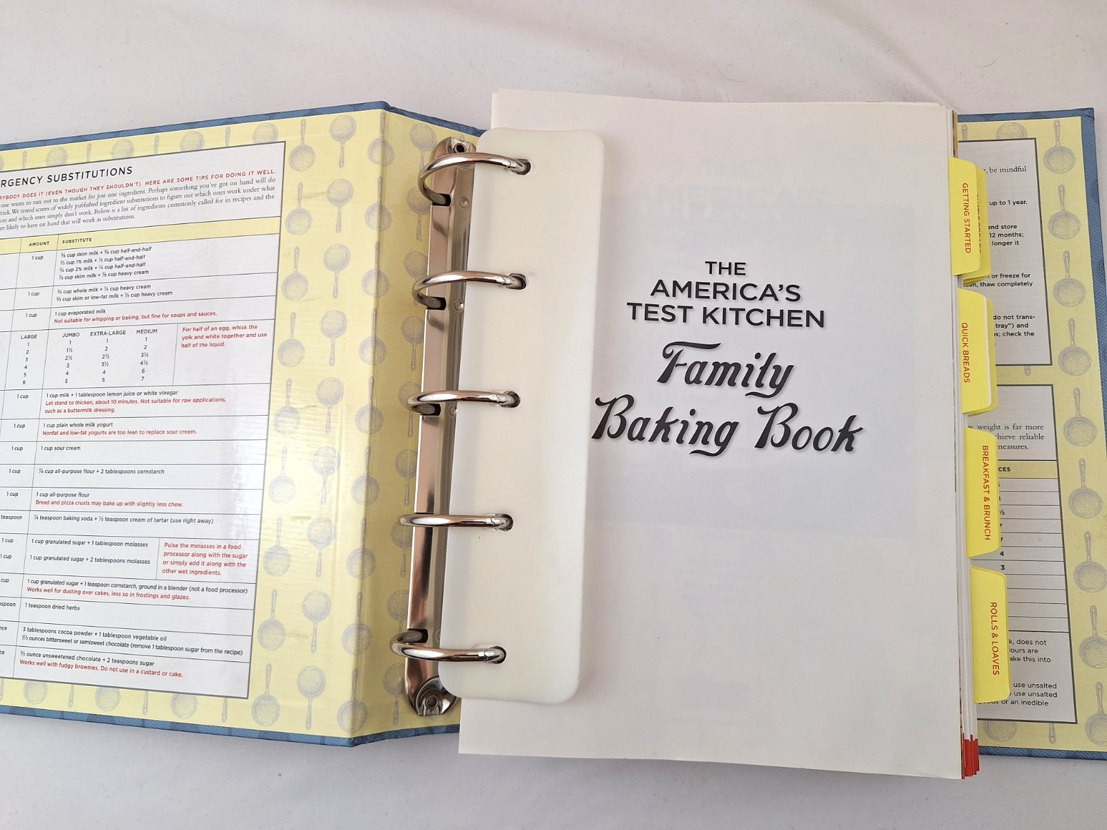 America’s Test Kitchen Family Baking Book Ring Bound Glossy Pages 700+ Recipes