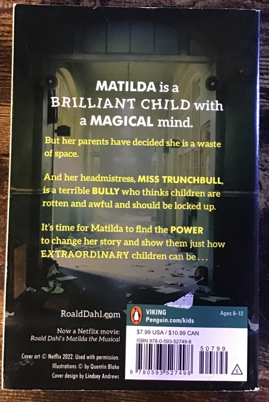 Matilda – by Roald Dahl (Paperback) NEW 📖