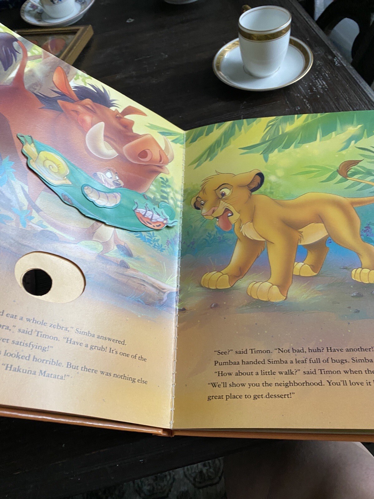 Lion King Simbas New Home Book Animated Moving Pictures 1994 90s Disney Vtg
