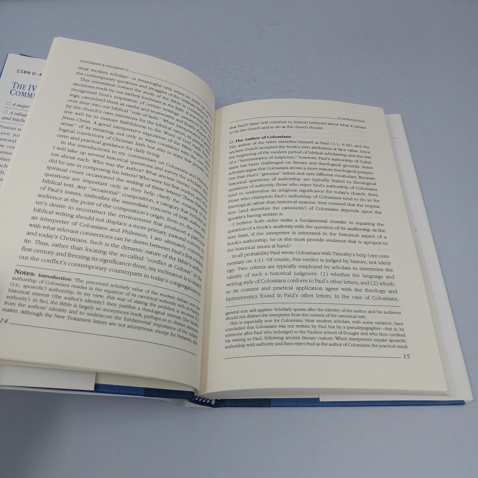 Colossians & Philemon: 1993 InterVarsity Press Hardcover by Robert W. Wall