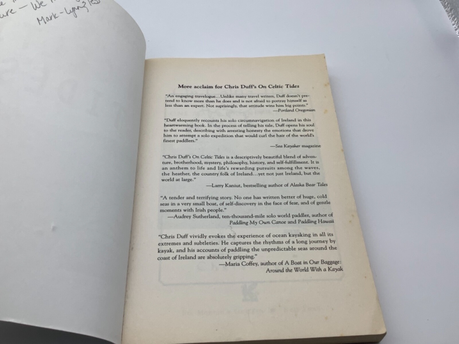 On Celtic Tides by Chris Duff-0312263686-By Chris Duff-269 Pages-1999