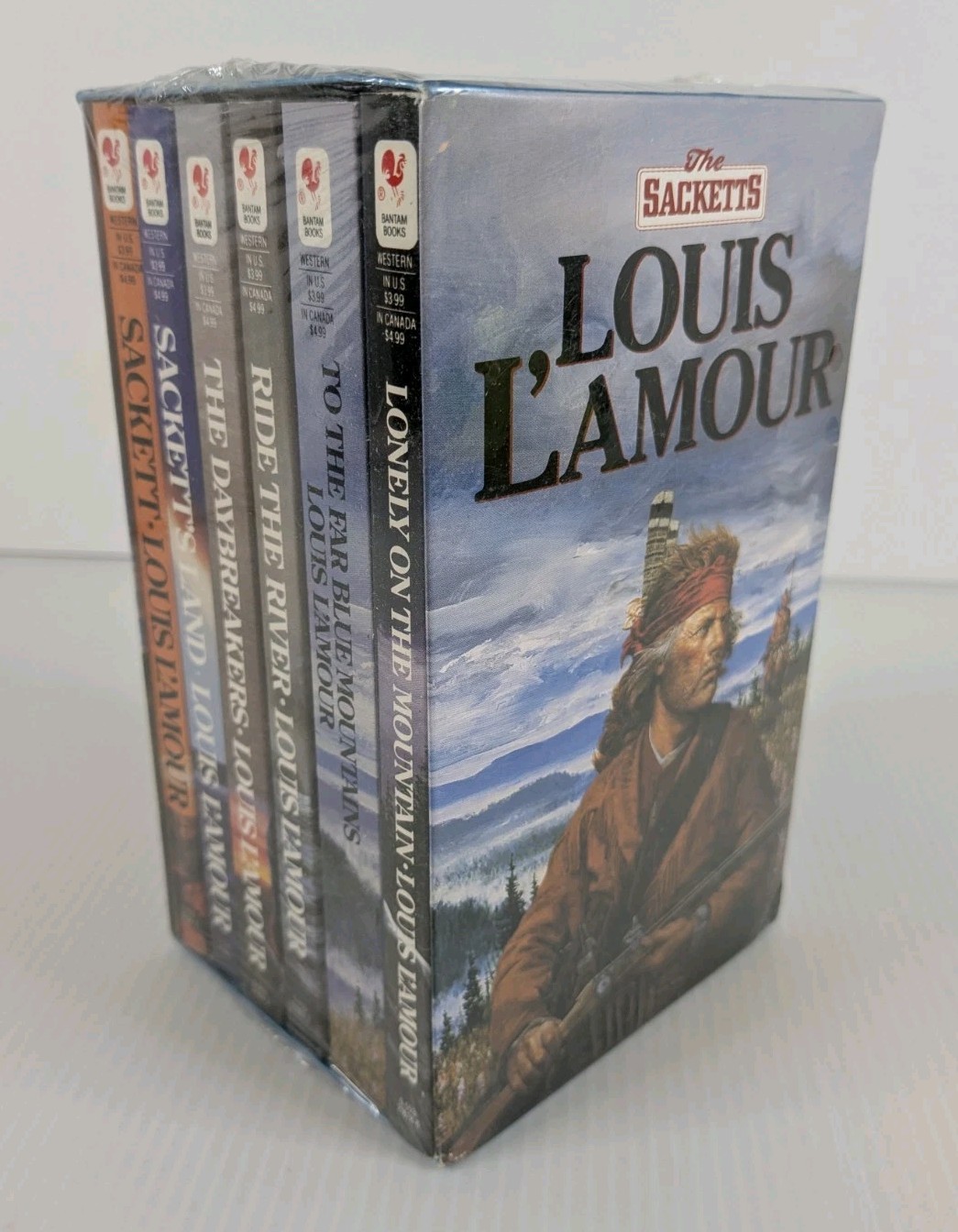 Louis L’Amour The Sacketts Box Set 6 Paperbacks Western Adventure Books Sealed