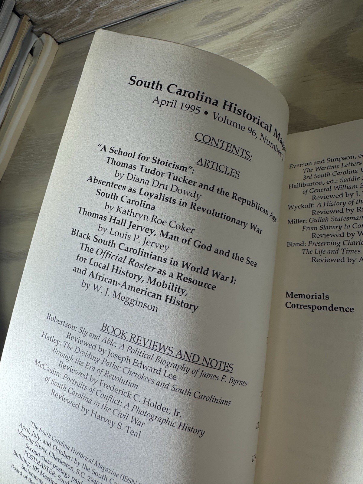 Lot Of 8 South Carolina Historical Magazines 1978-2006 Misc As Shown In Photos