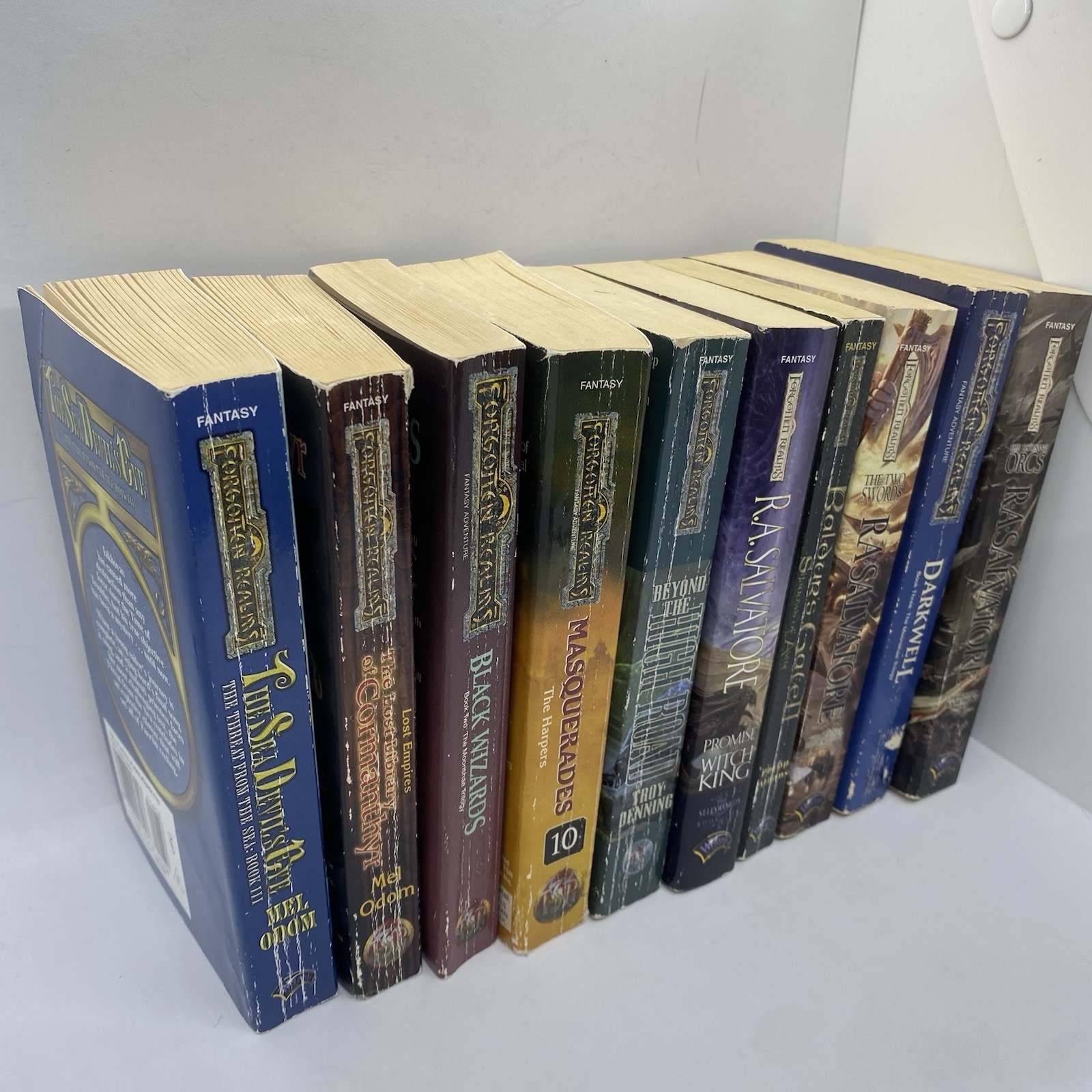 Forgotten Realms Book Lot 10 R.A. Salvatore Mel Odom Douglas Niles Paperback