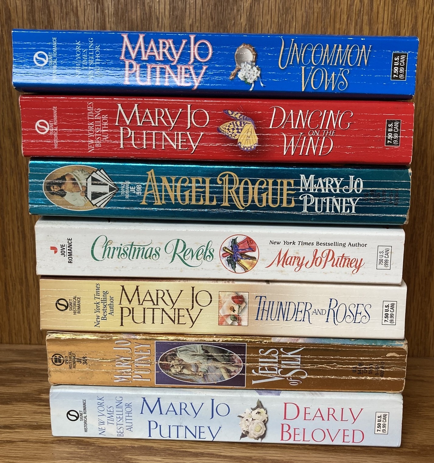 Lot of 7 MARY JO PUTNEY Uncommon Vows Dancing Angel Rouge Thunder Veils Dearly