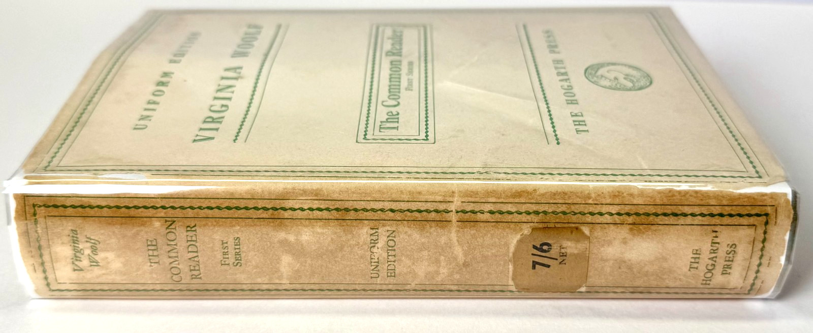 The Common Reader, Virginia Woolf, First Series 1942 UK Hogarth Press in Mylar