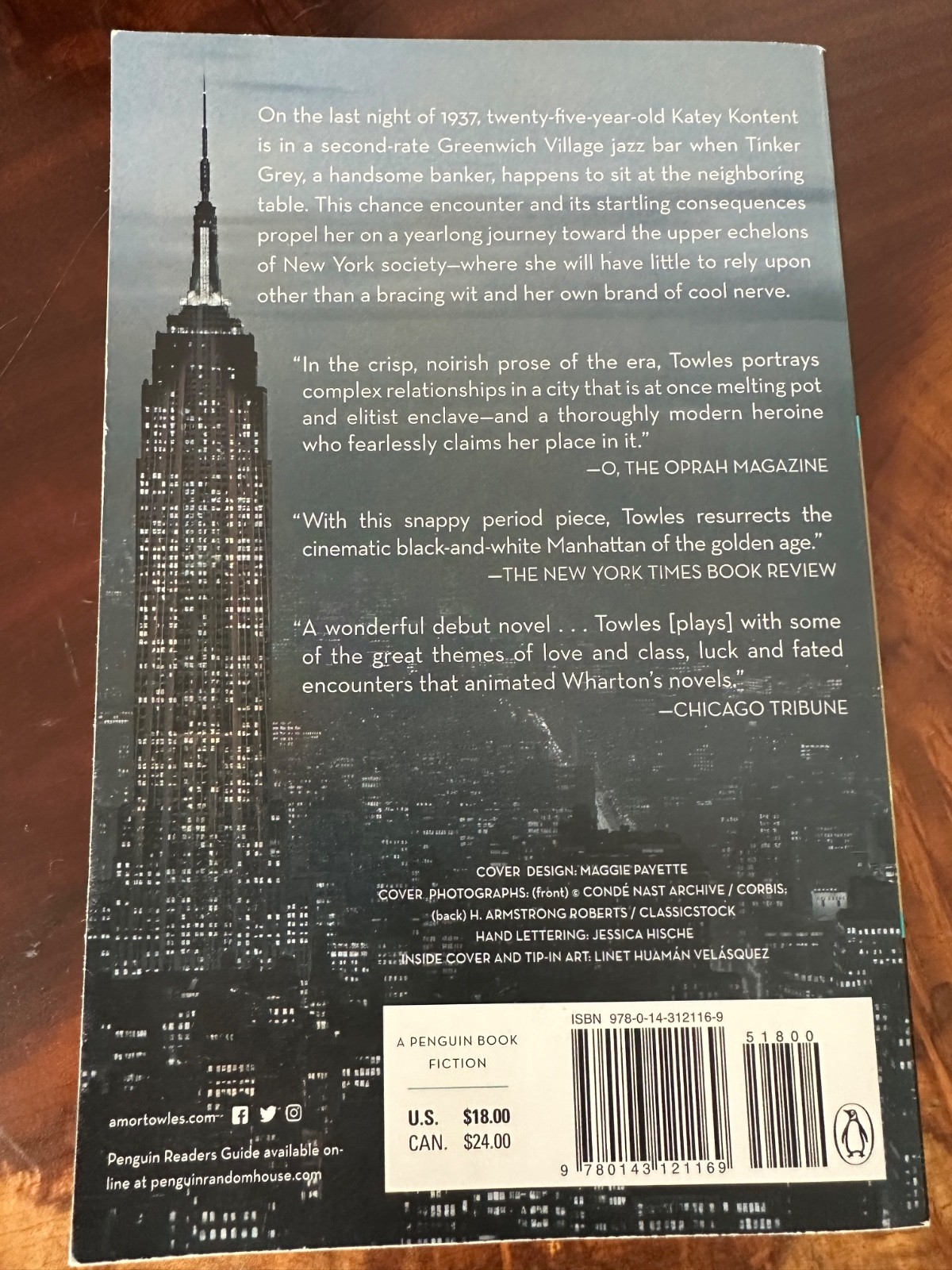 Rules of Civility : A Novel by Amor Towles (2012, Trade Paperback)