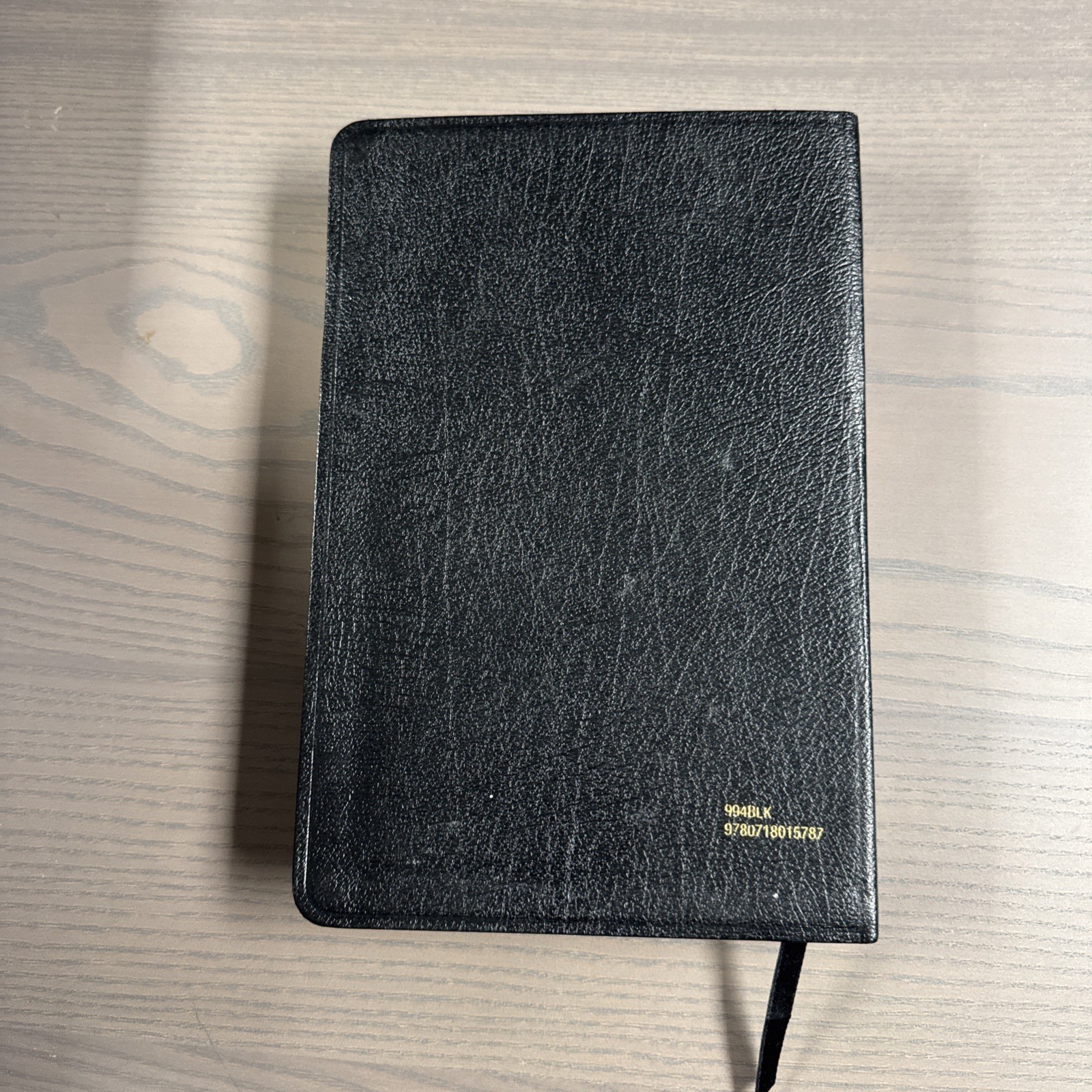 Holy Bible NKJV Giant Print Center Column Nelson 994 Black Leather Indexed