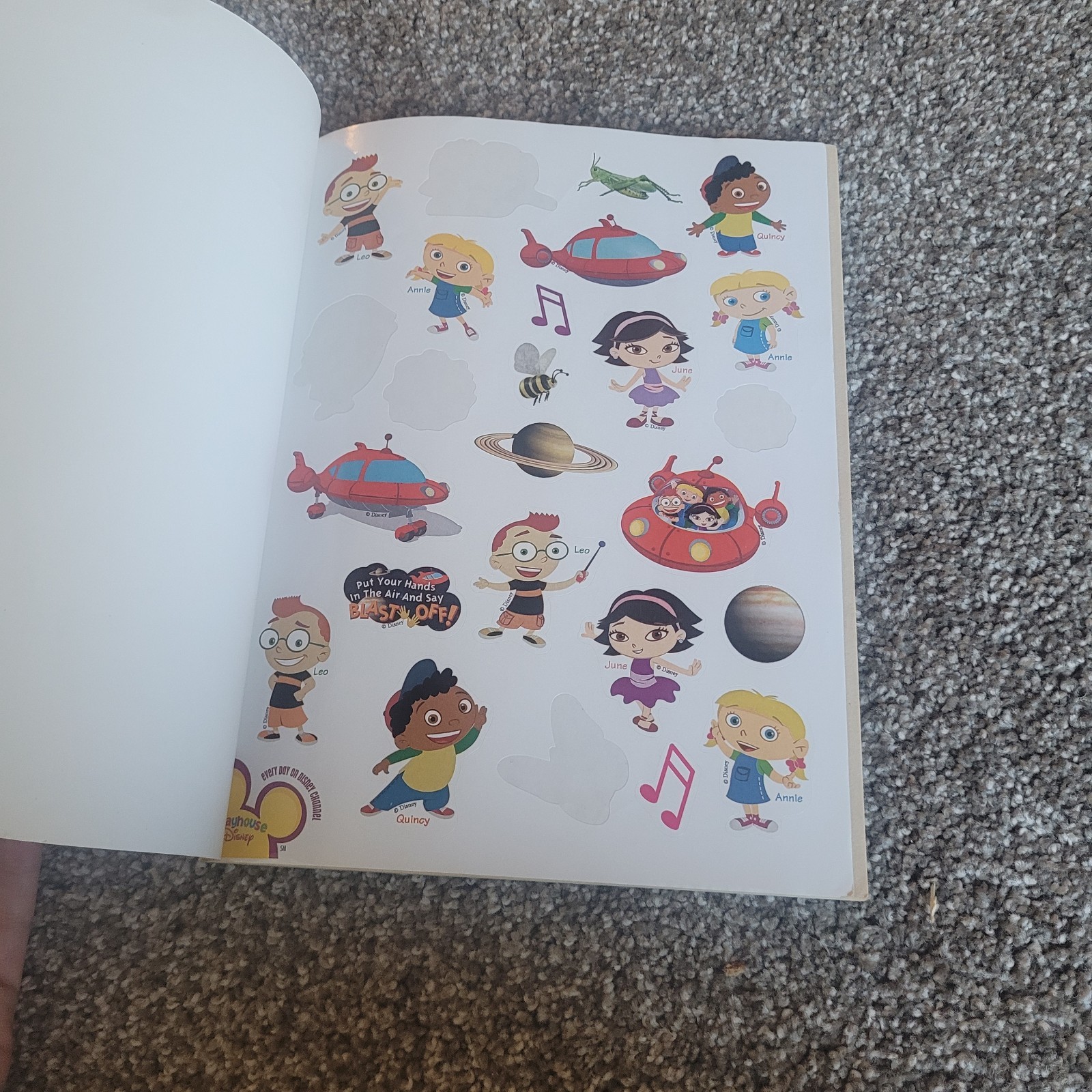 Little Einsteins Coloring Book – 1 Used Page Few Missing Stickers