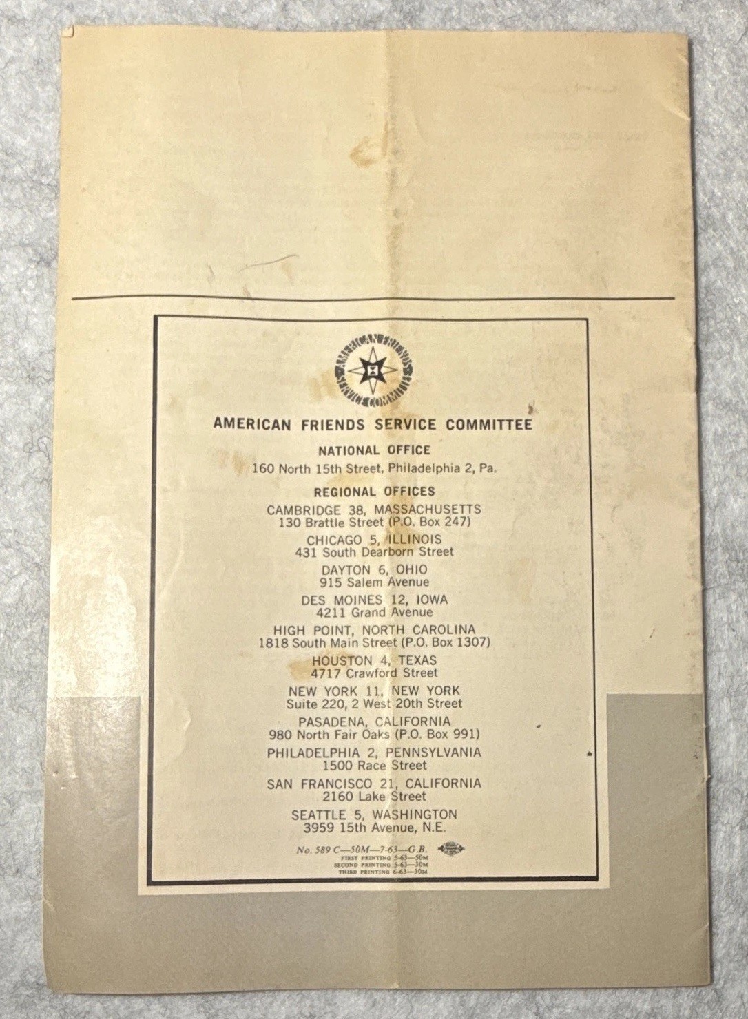 Martin Luther King, Jr. Letter from Birmingham City Jail 1963 3rd Printing