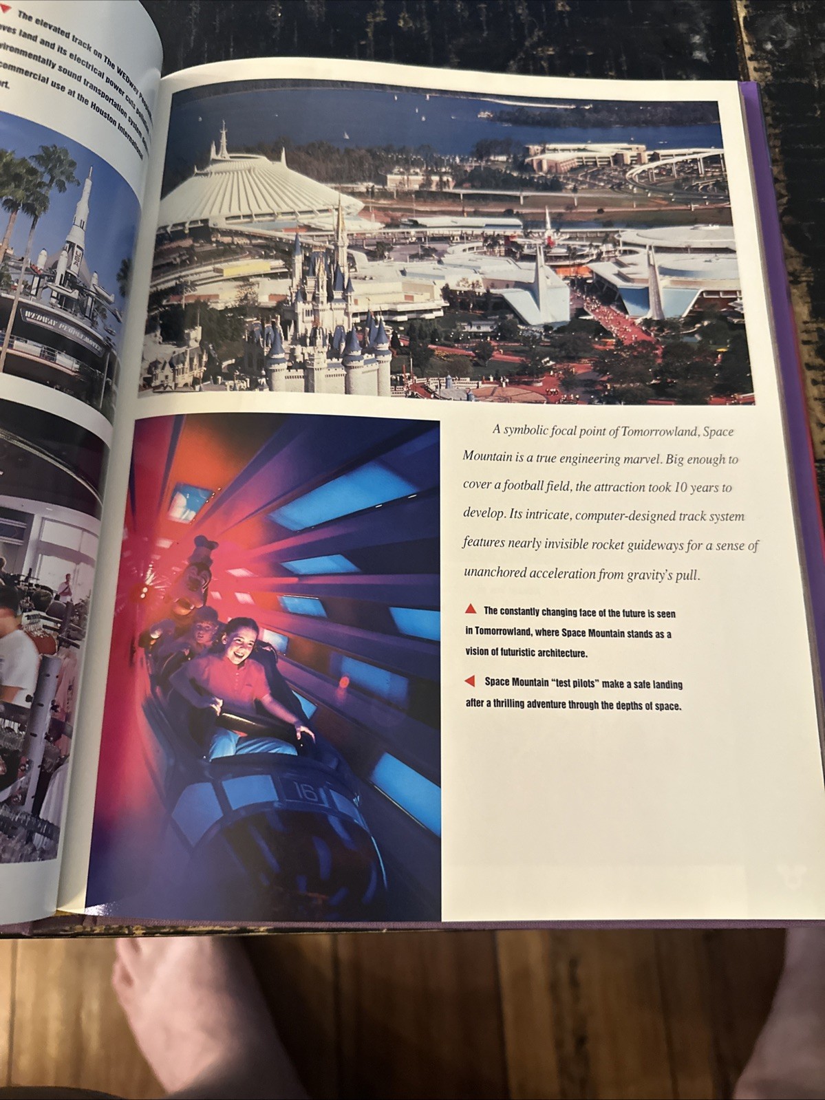 Walt Disney World Disney Kingdom Editions Purple Hardcover Book with Dust Jacket