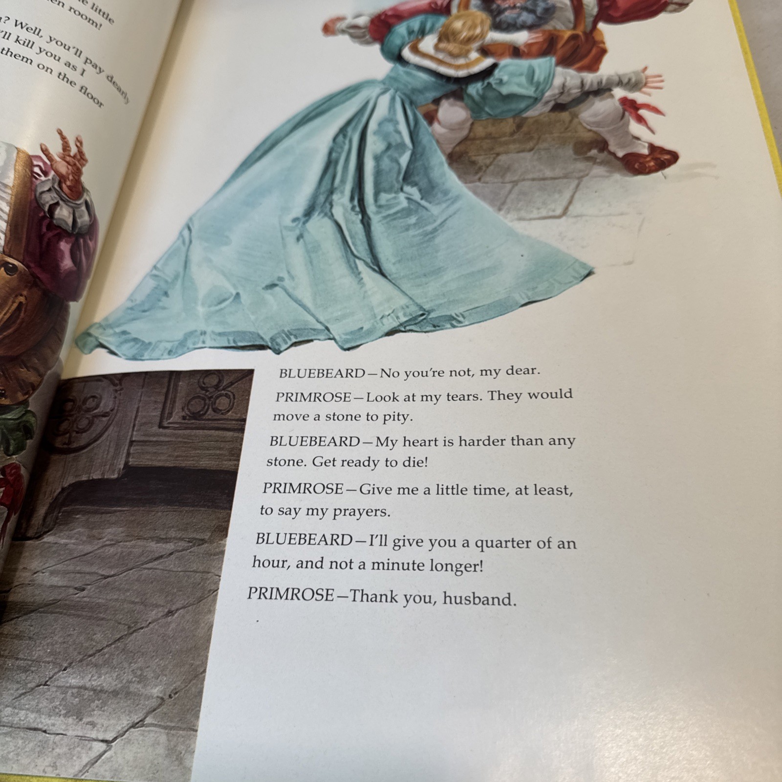 Vintage 1969 Storytime Treasury BLUEBEARD/ THE OGRES THREE GOLDEN HAIRS