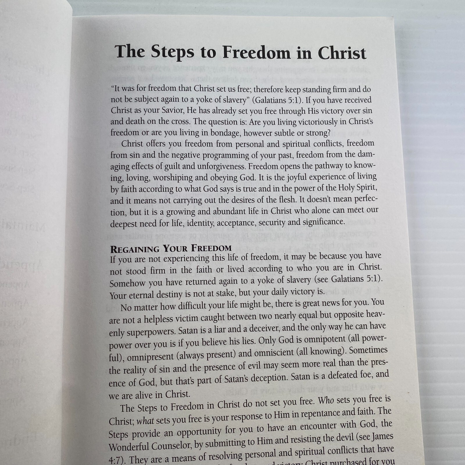 THE STEPS TO FREEDOM IN CHRIST Neil T Anderson RELIGION CHRISTIAN BIBLE PRAYER