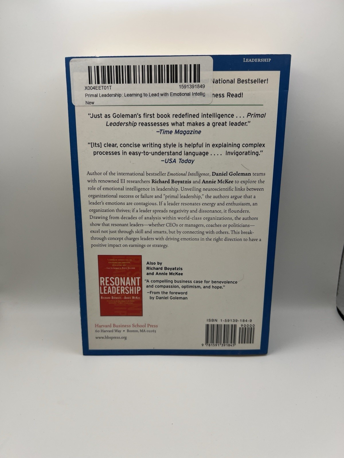 Primal Leadership: Emotional Intelligence Goleman/Boyatzis/McKee 2004 PB Index
