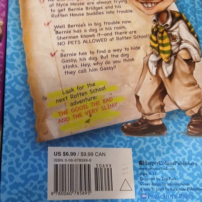 HarperCollins Hardcover Rotten School by R.L. Stine, Ages 9-12, Illustrated