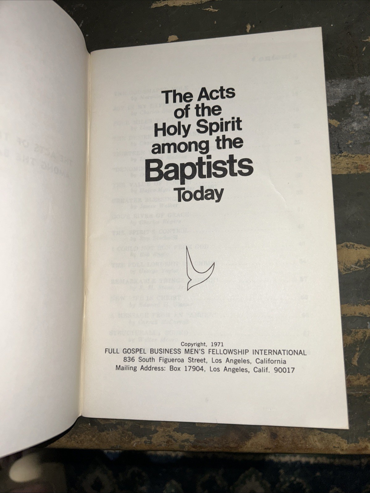 The Acts of the Holy Spirit among Baptists Today 1971 Compilation FGBMFI K50