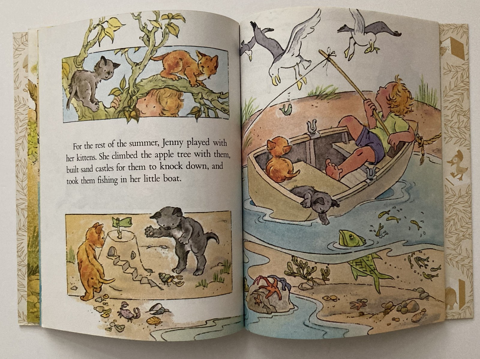VTG Jenny’s Surprise Summer Little Golden Book 1981 Eugenie 2 Kittens Unmarked