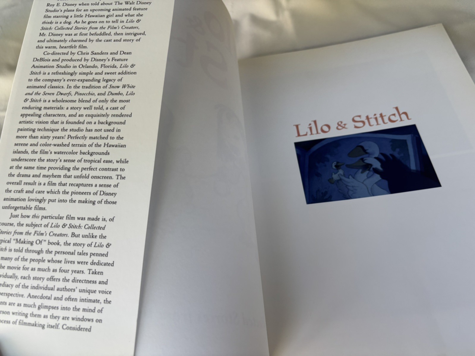 Lilo & Stitch: Collected Stories From the Film’s Creators, First Edition