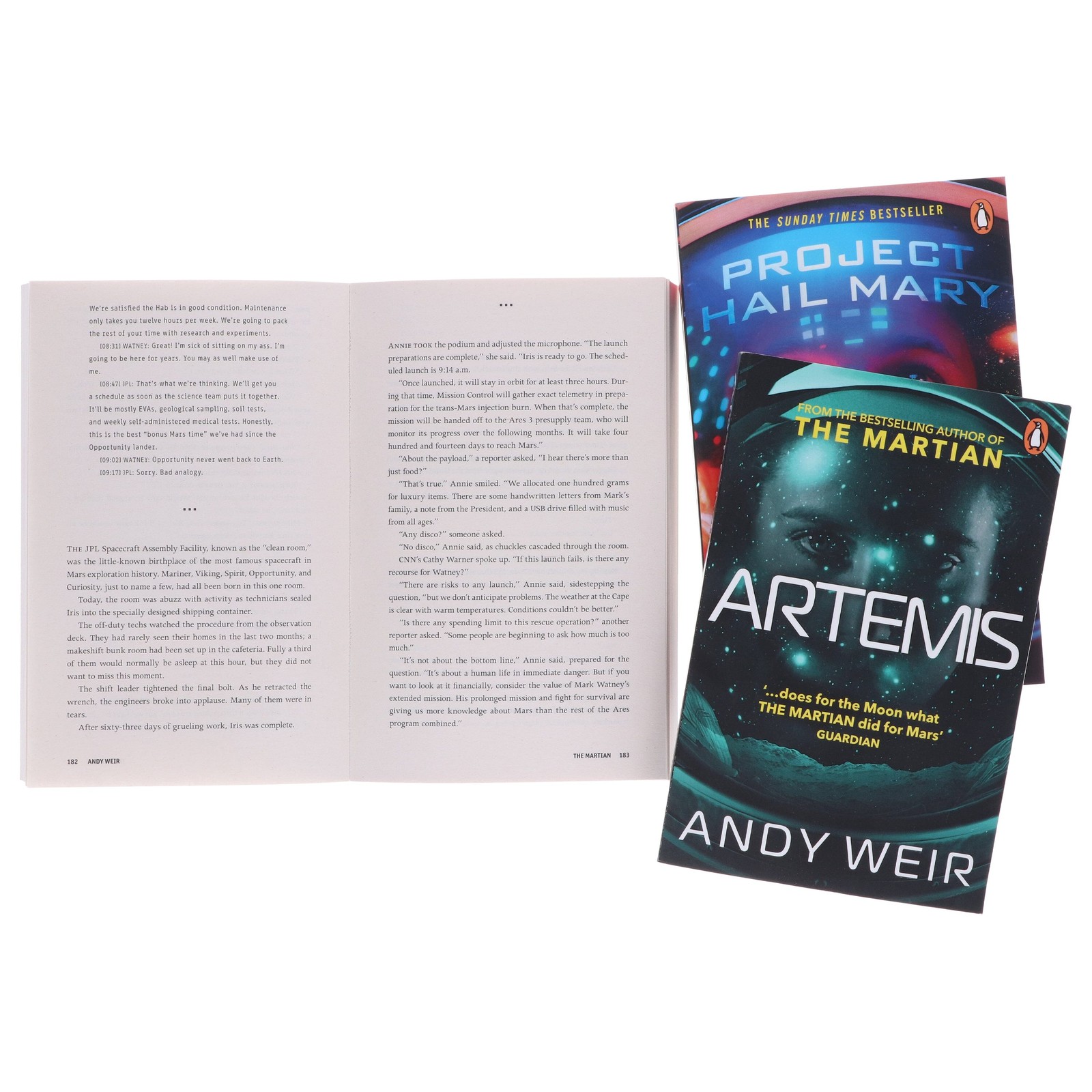 Andy Weir (The Martian, Artemis & Project Hail Mary) 3 Books Set-Fiction-PB