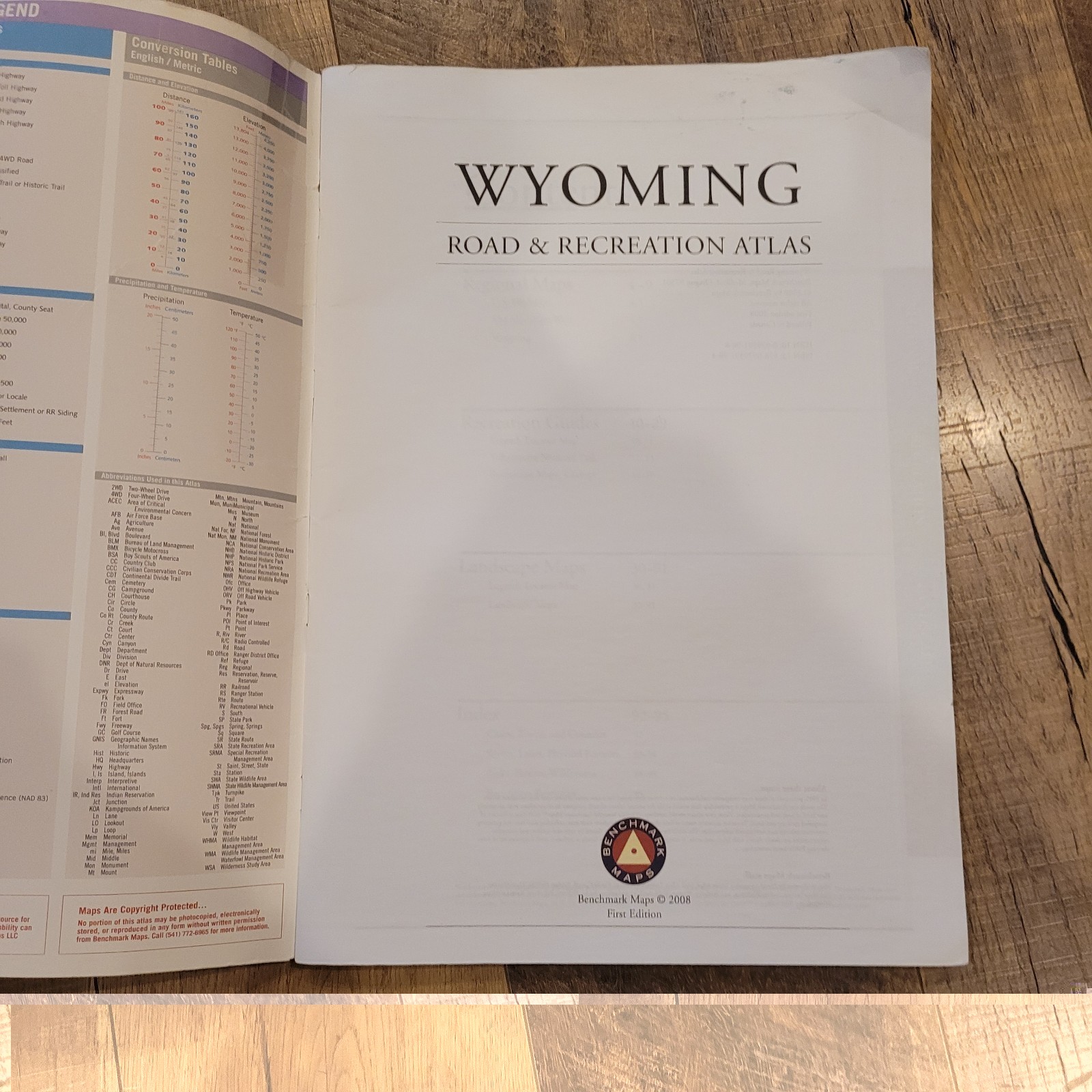 Wyoming Road and Recreation Atlas by Benchmark Maps (Trade Paperback)