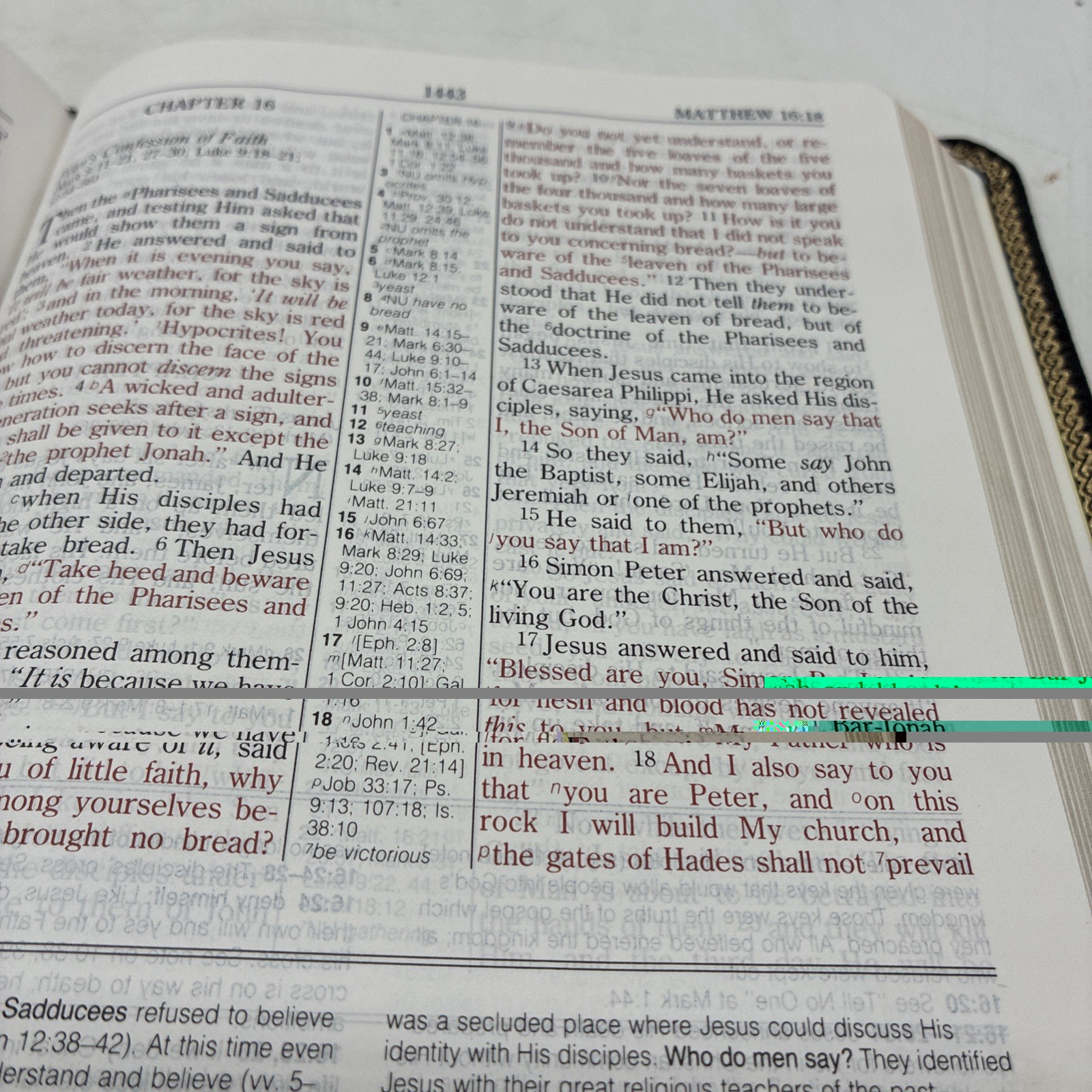 Rare! Nelson 1990 The Wesley Bible NKJV Personal Study Bible Genuine Leather 986