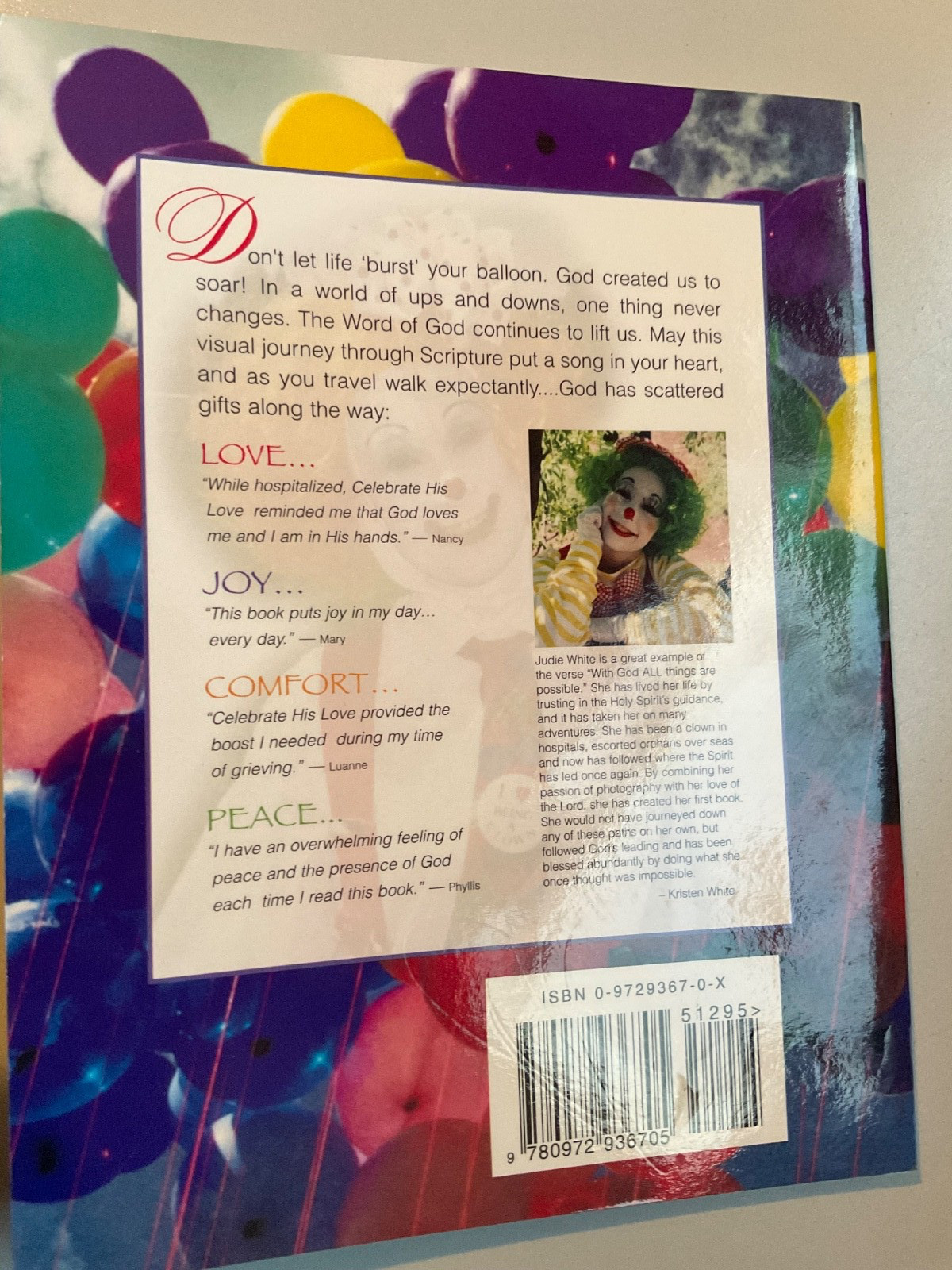 CELEBRATE HIS LOVE By Judie White *Excellent Condition*