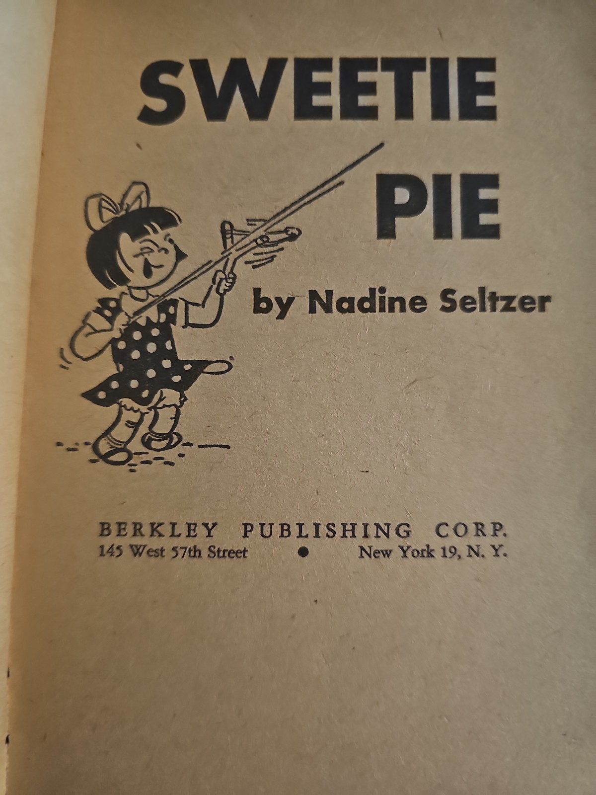 Vintage Sweetie Pie Paperback Book 1955 Comics Nadine Seltzer Berkley Edition
