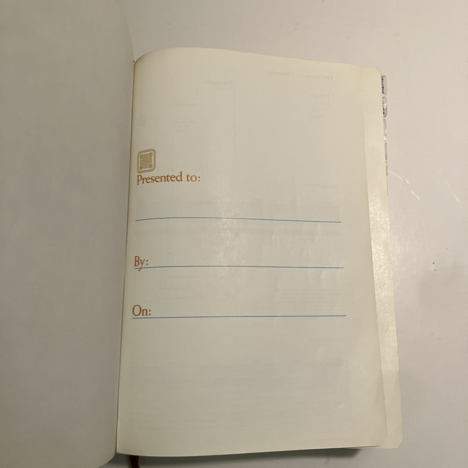 VTG NIV Study Bible Red Letter Zondervan 1985 Bonded Leather Meticulously Tabbed