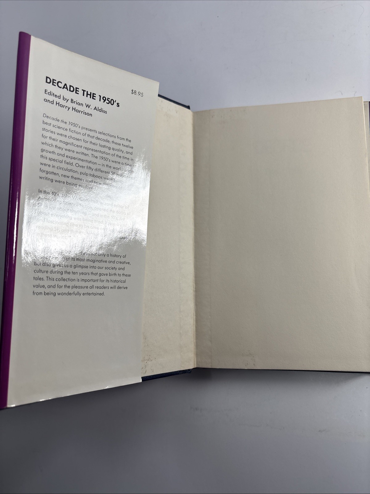Decade: The 1950s ed. Harry Harrison Brian W. Aldiss 1978 HC First print USA DJ