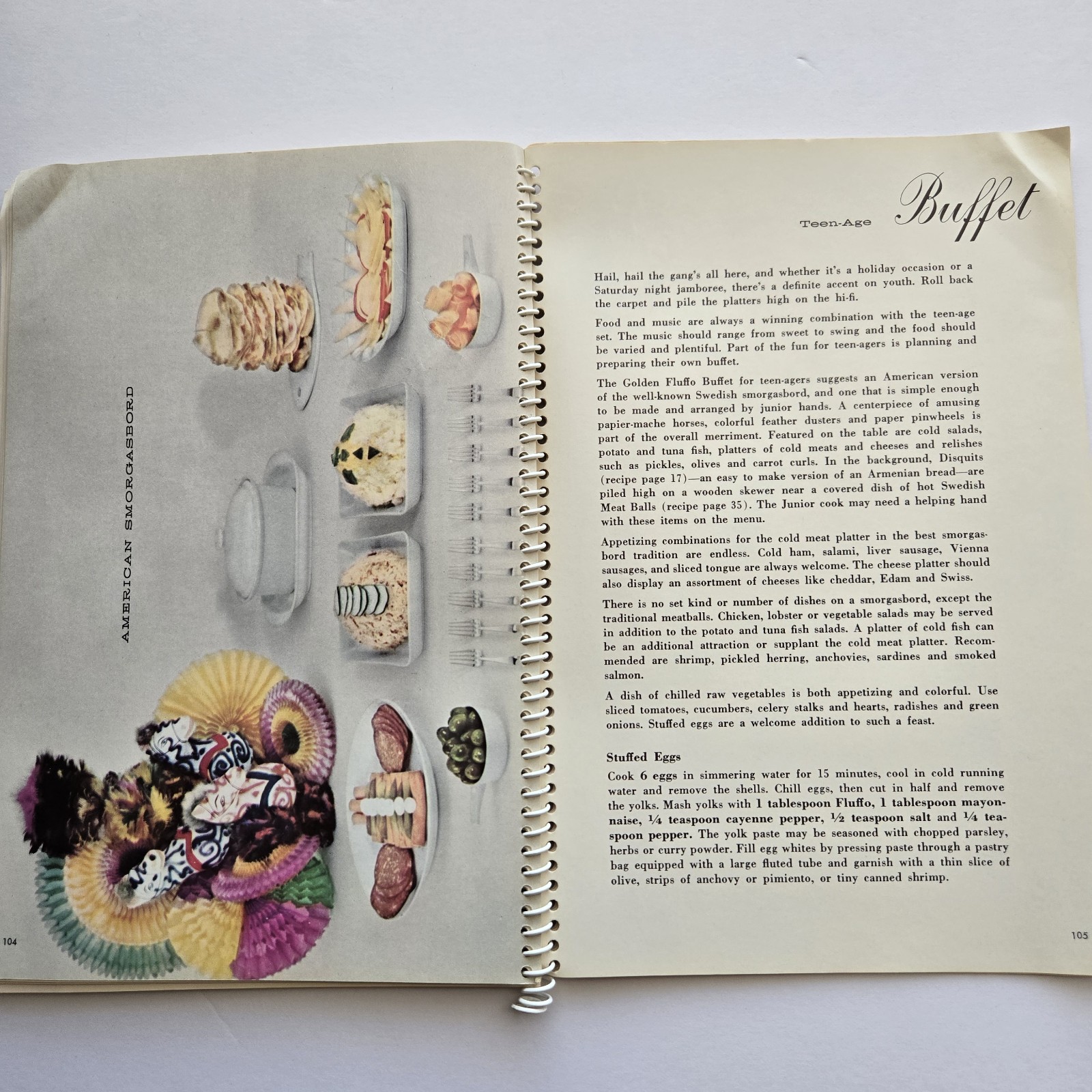 Vintage Creative Cooking Made Easy The Golden Fluffo Cookbook 1956 Spiral Good