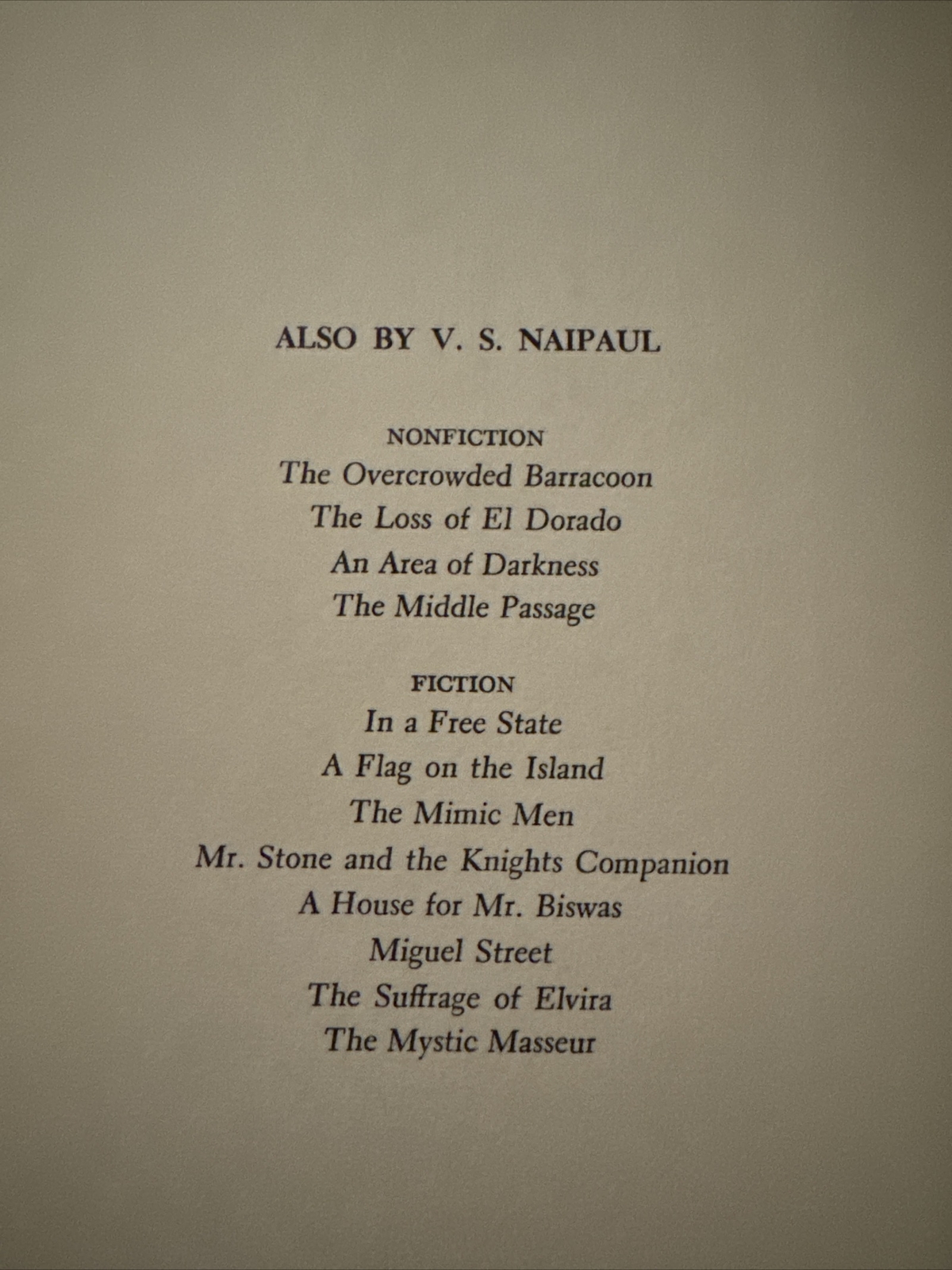 GUERRILLAS By V. S. Naipaul – Hardcover