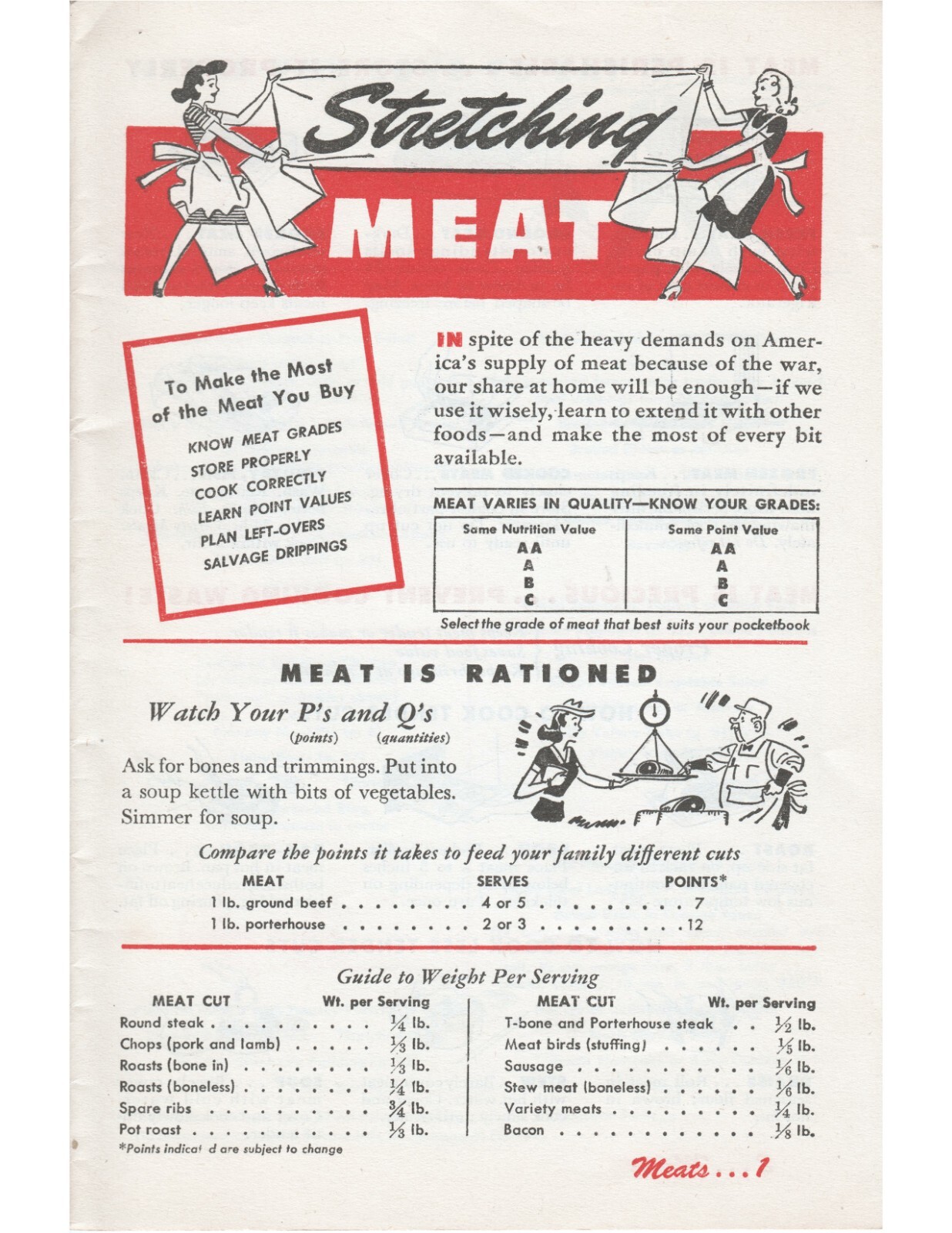 Betty Crocker: Your Share (WWII War Time Rations Cookbook) – Color Reprint NEW
