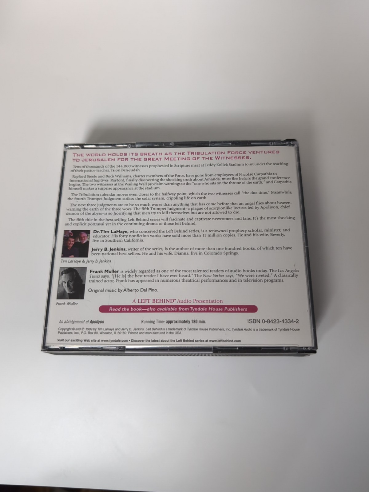 Left Behind Tyndale Audio CD Apollyon by Tim Lahaye Jenkins Audio CD Set