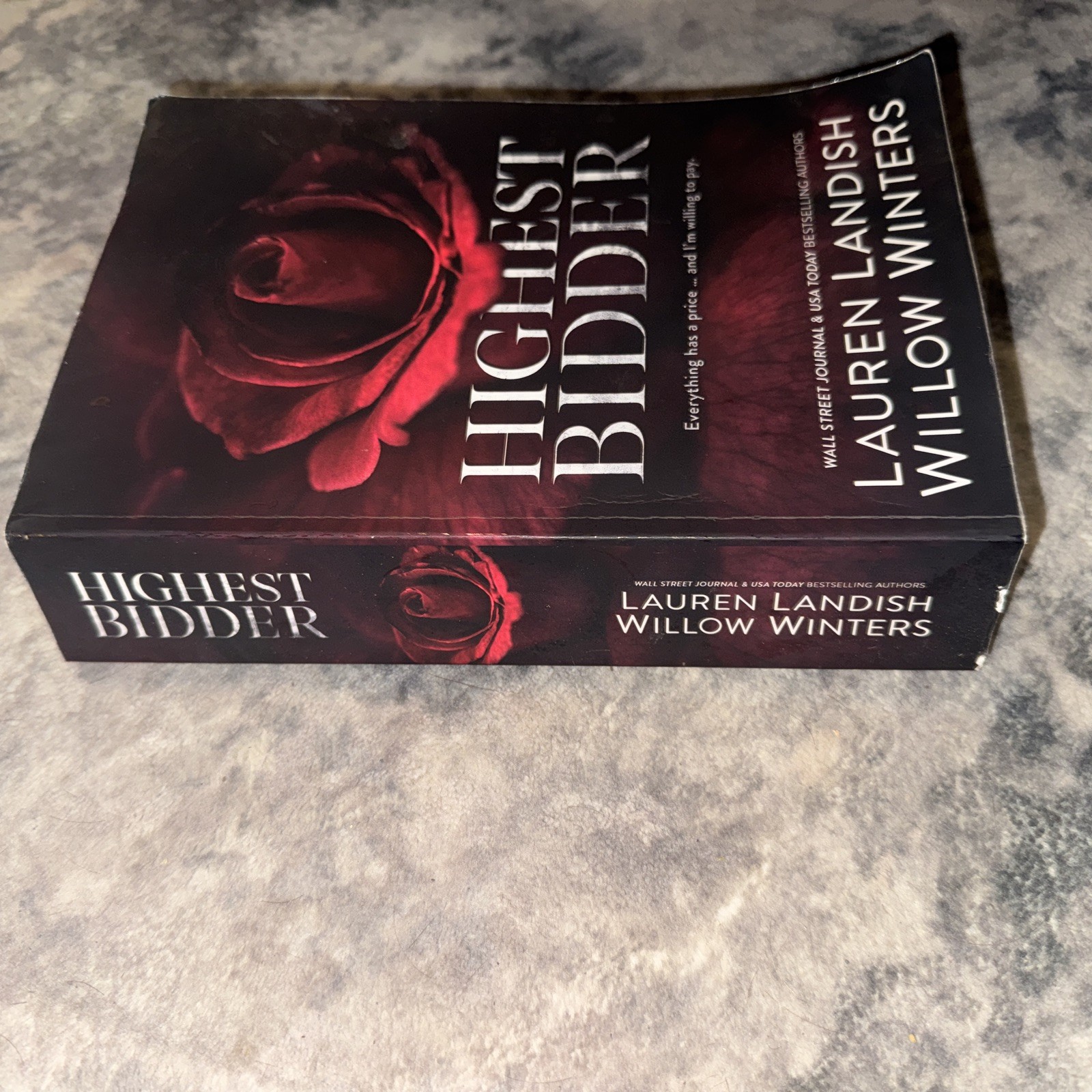 Highest Bidder Paperback Lauren Landish and Willow Winters English – Signed!