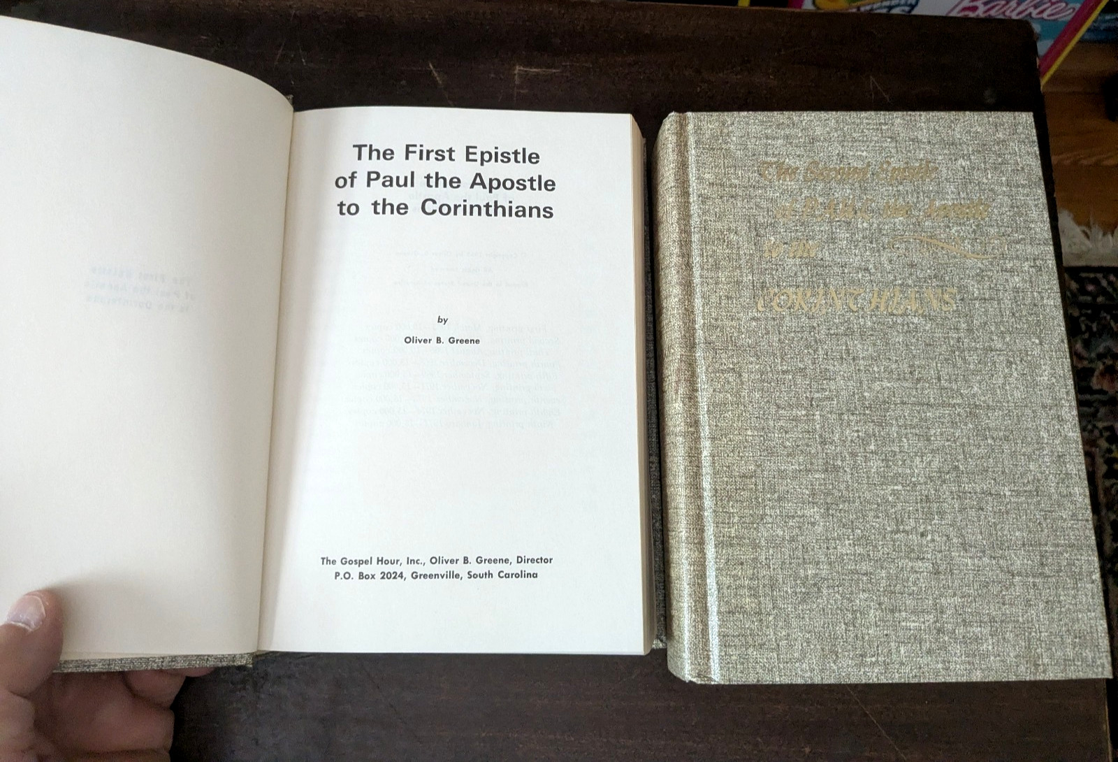 First & Second Epistle of Paul The Apostle To The Corinthians Oliver B Greene